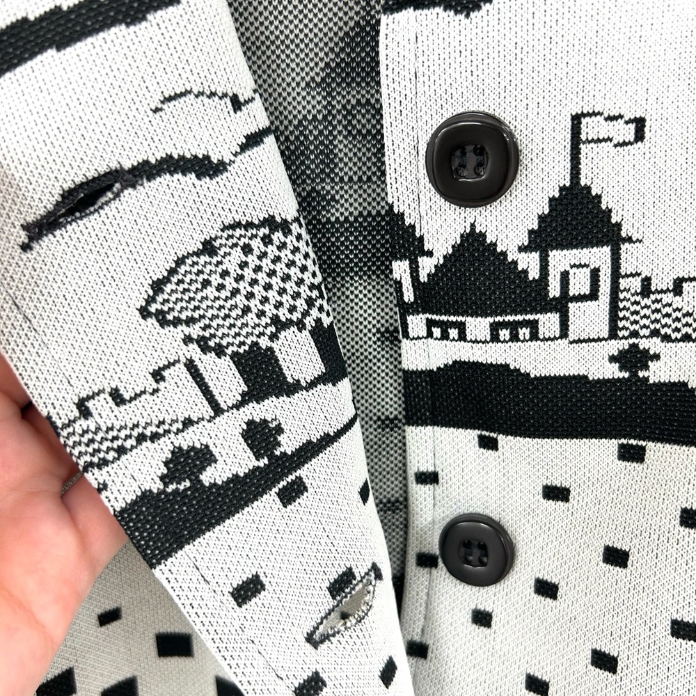 Patterned Bodin Knits Button Down - image 6